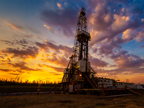 Photo of a land rig