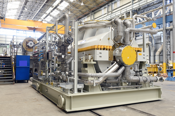 A Baker Hughes centrifugal compressor for LNG application manufactured in the Florence facility