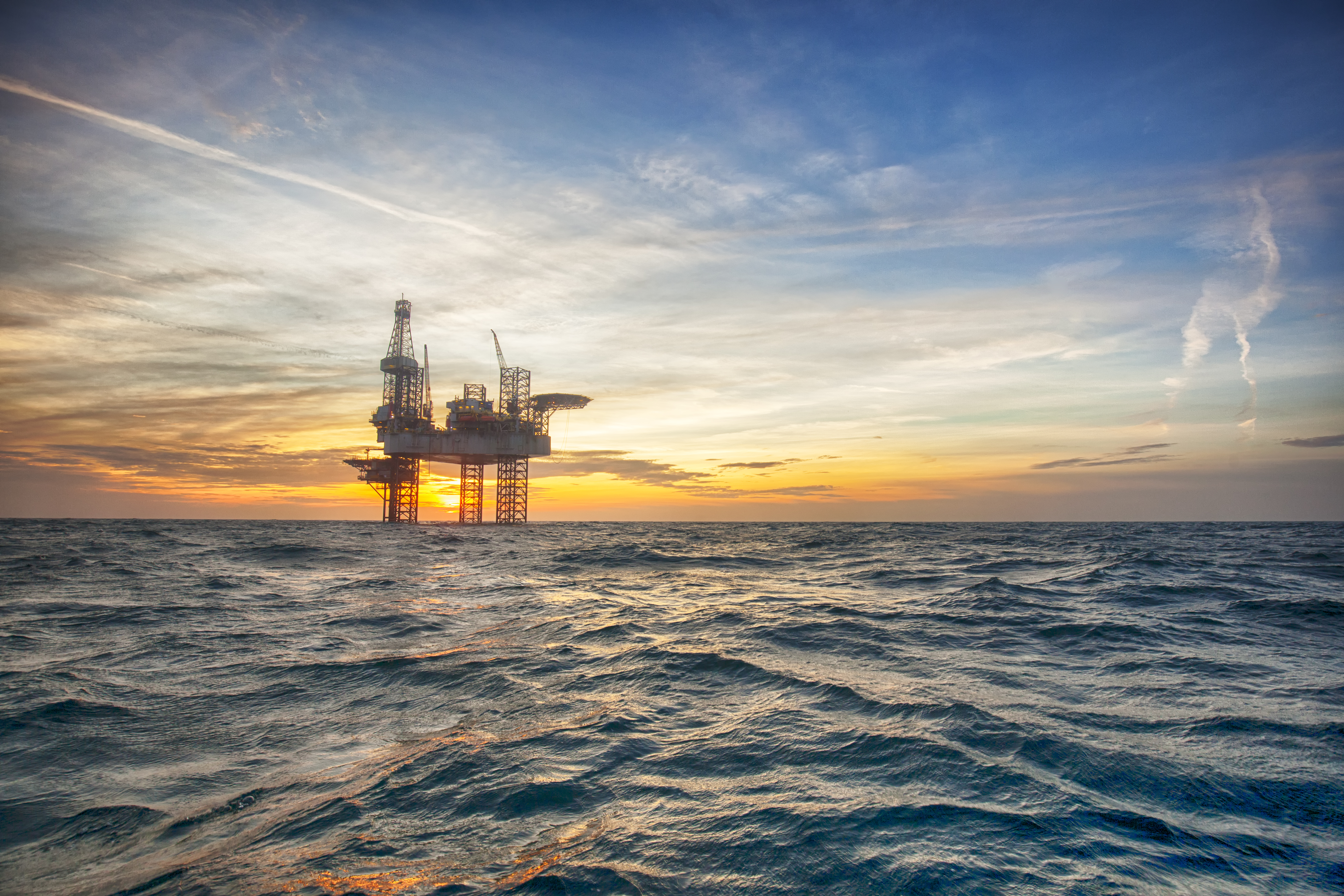 Image of an offshore drilling platform