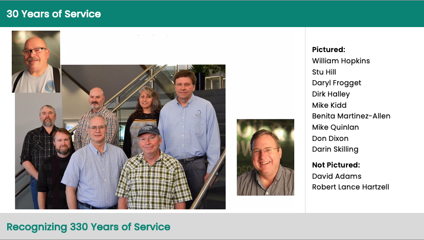 30 Years of Service