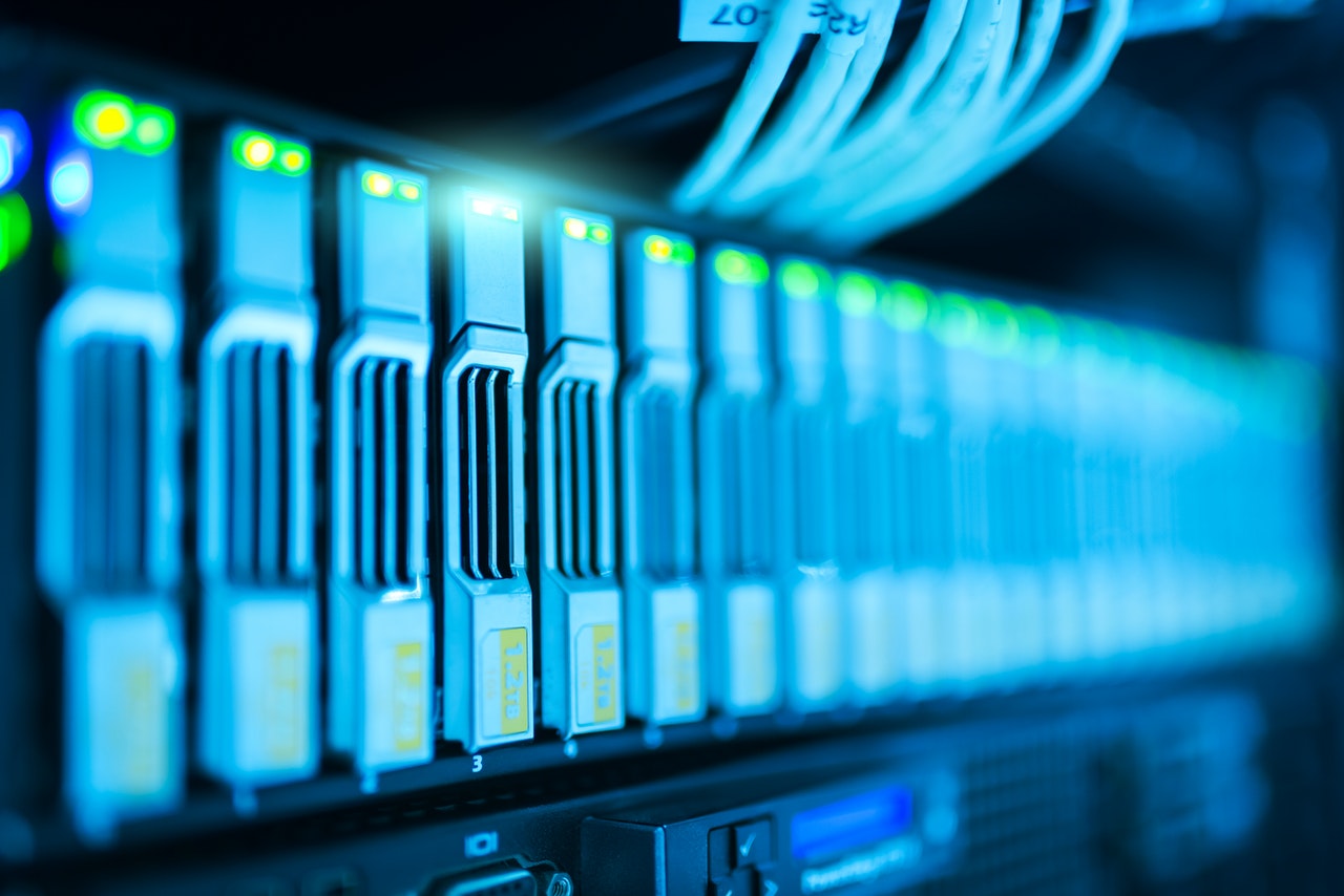 filtered shot of a rack server interface