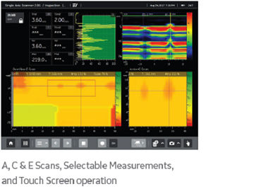 Hand-held encoded scanner with manual indexing for efficient corrosion inspections.