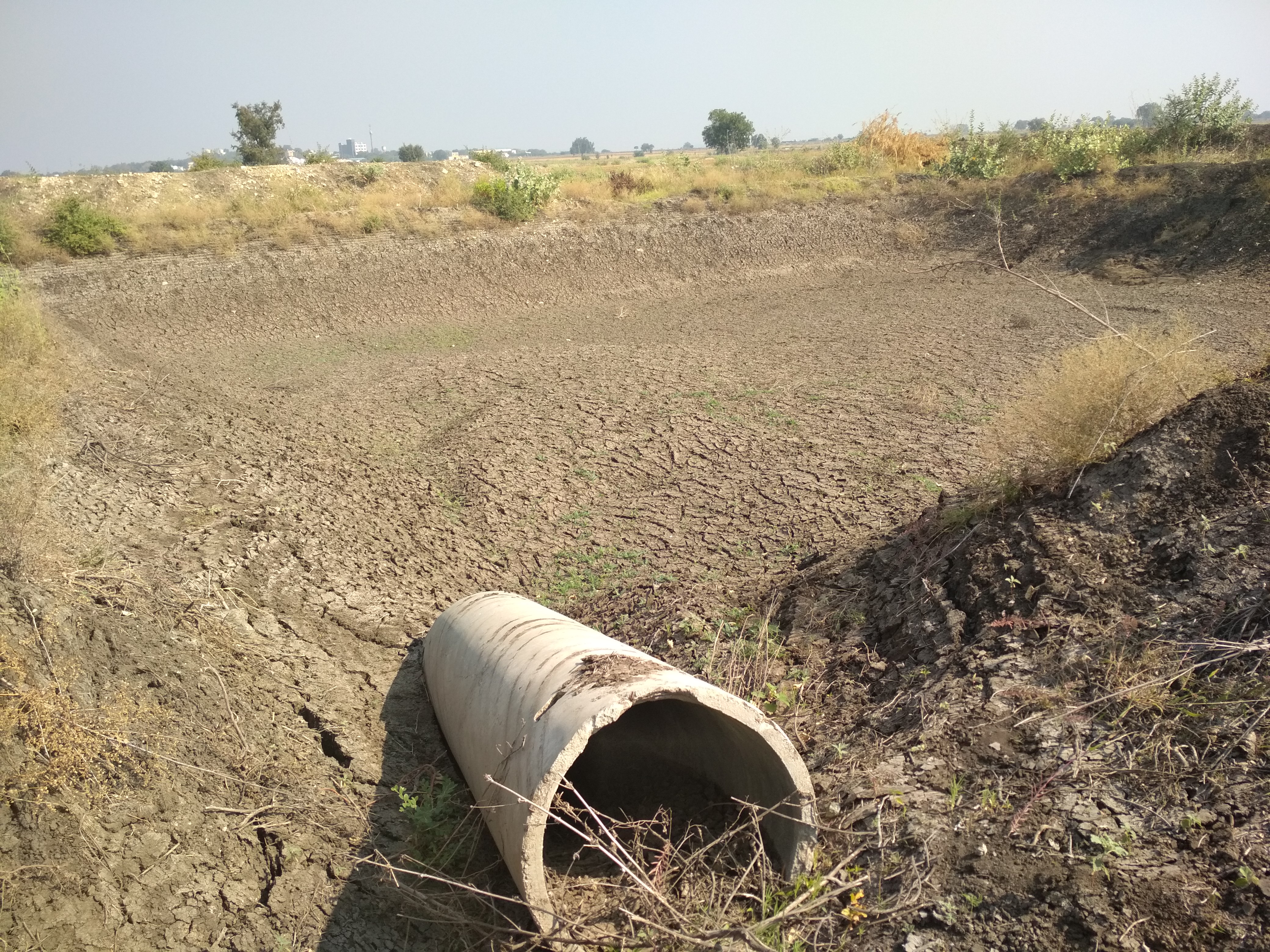 EFS_India project_abandoned pond and pipe