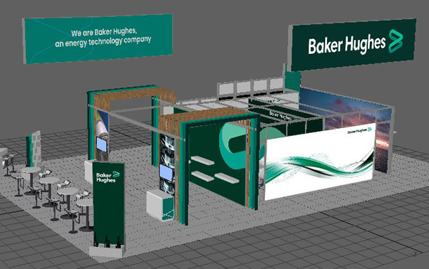 OTC 2022 Baker Hughes booth rendering