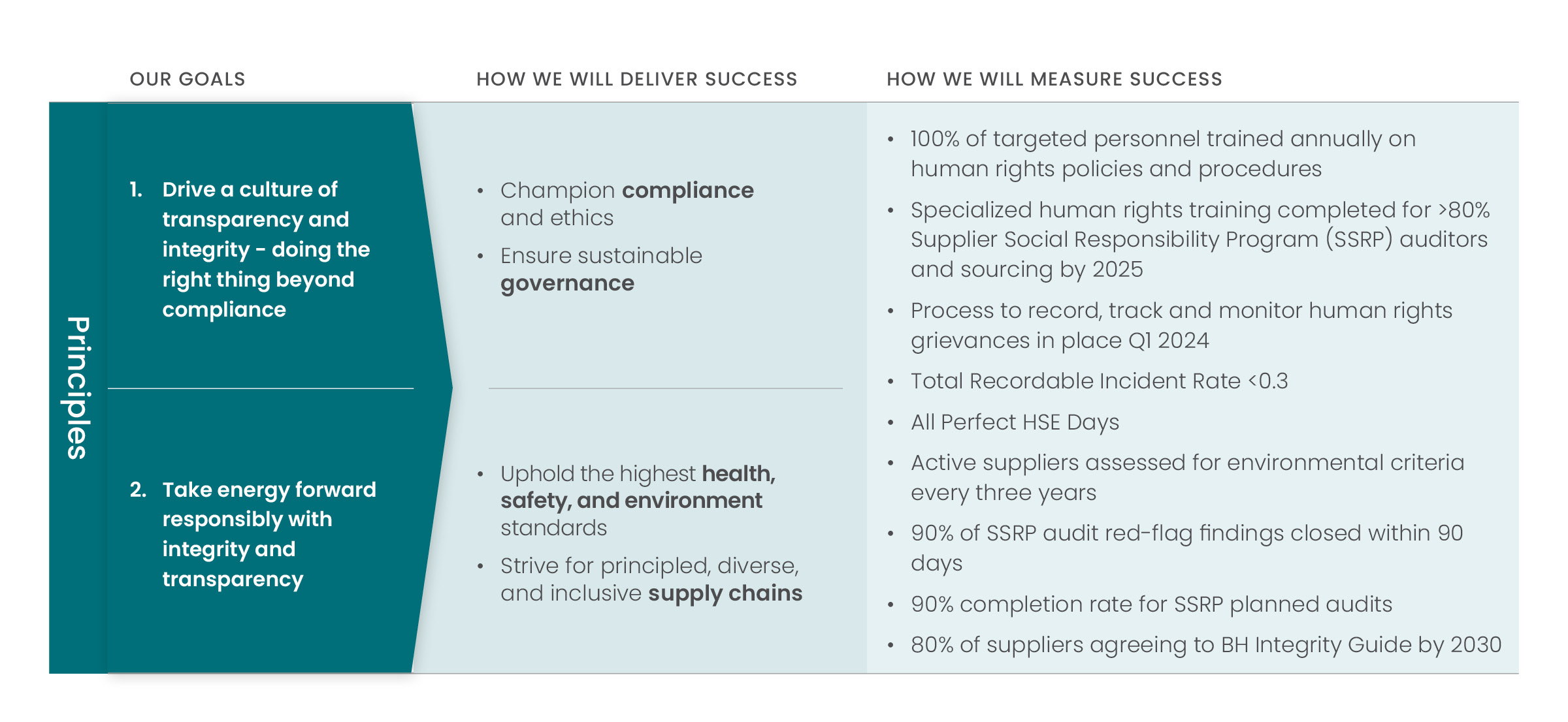 Principles strategy snapshot