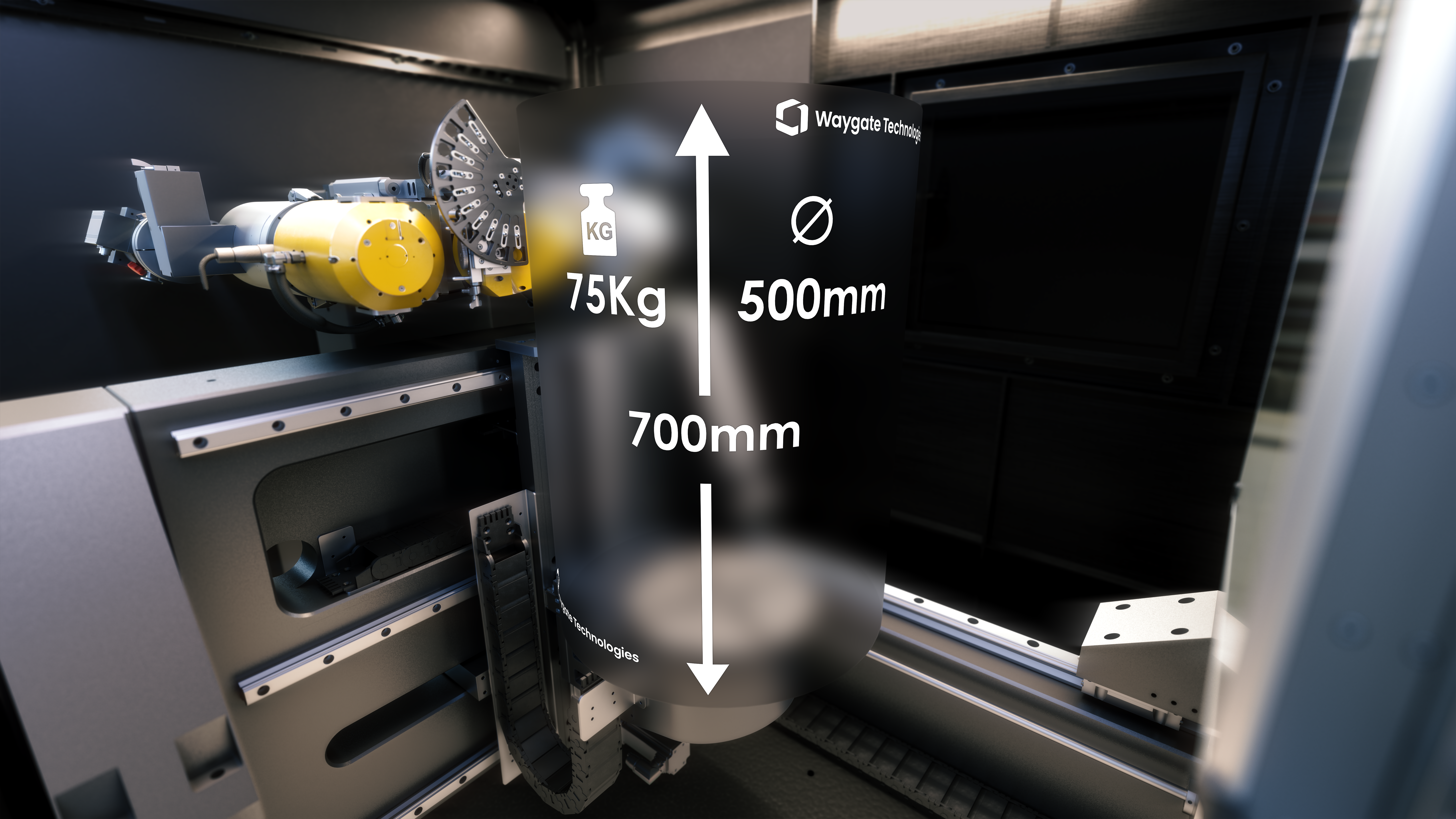Expanded scanning area for small and large parts