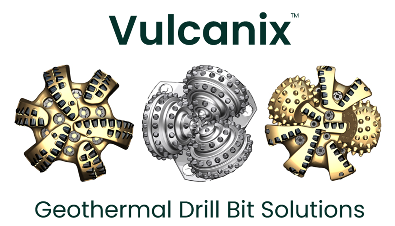 Graphic of some Vulcanix Geothermal Drill Bits.