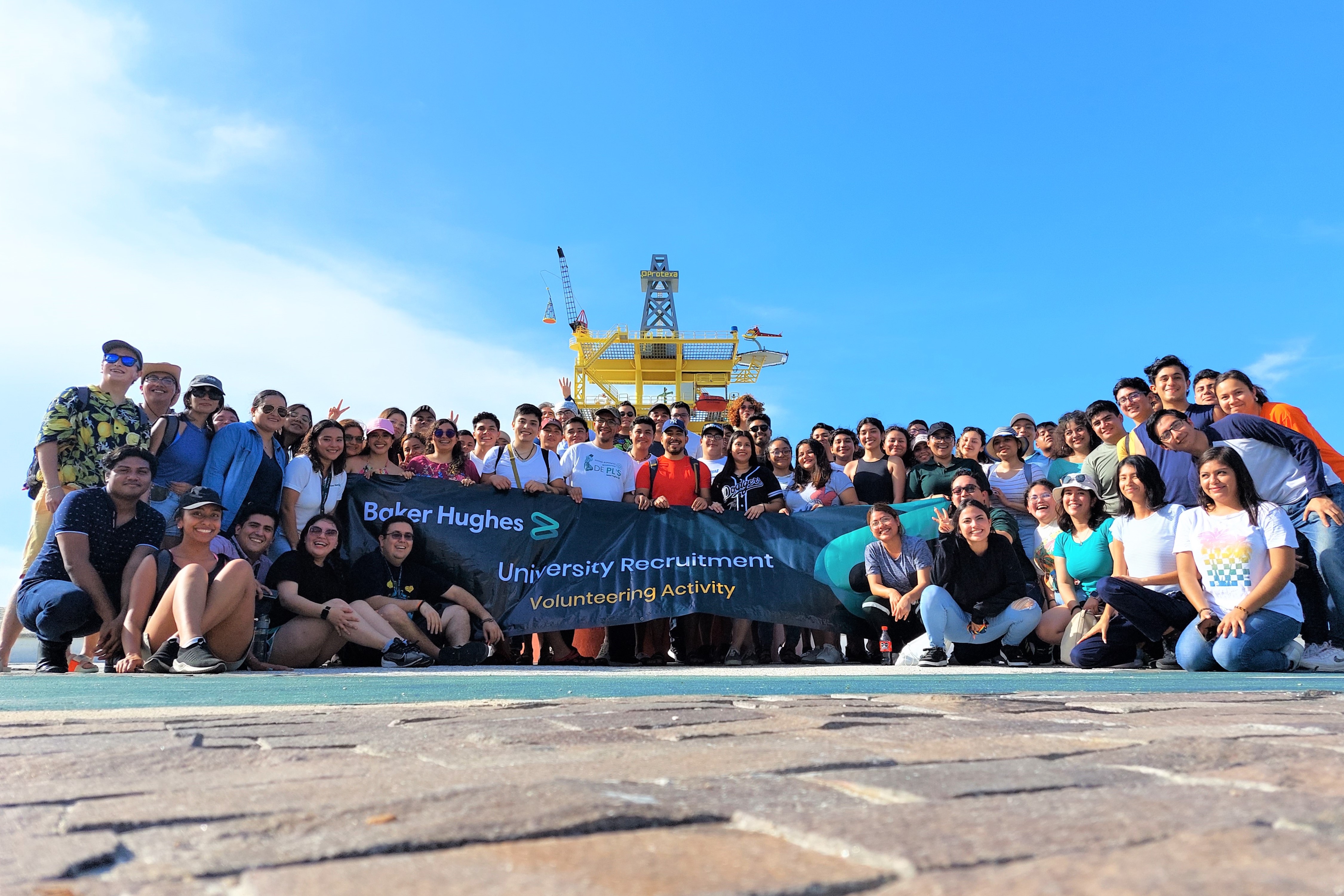 Baker Hughes Mexico after beach clean