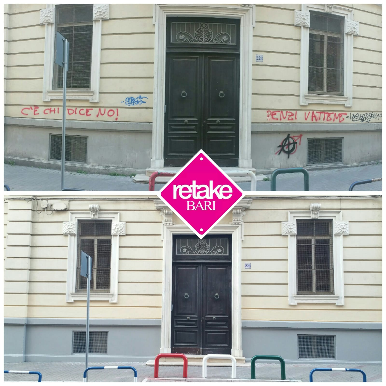 Before and After photos Retake Bari 2