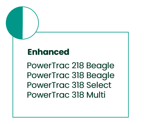 Enhanced PowerTrac models.