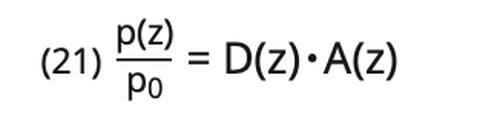 Formula related to sound attenuation