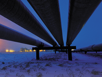 Photo of a midstream pipeline.