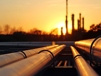 Photo of a midstream pipeline.