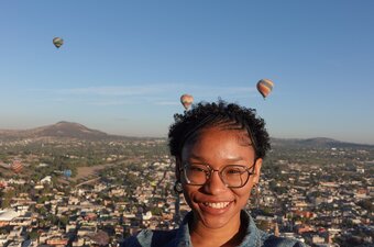 EFS_June2025_Cori in hot air balloon