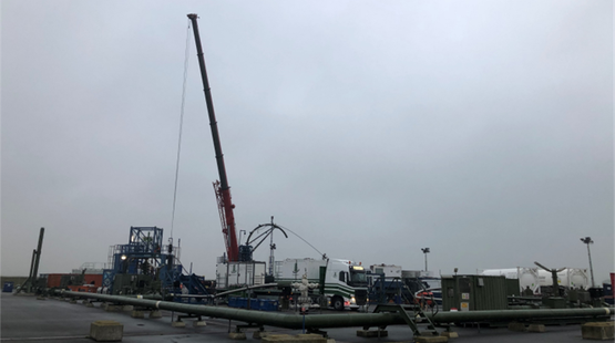 Photo of a gas well in the Netherlands.