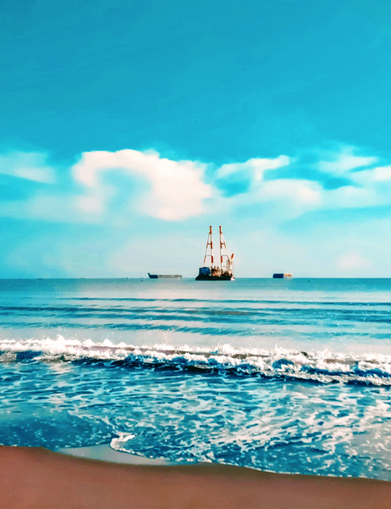 Ship in ocean well construction