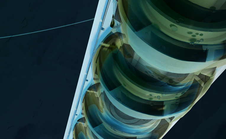 Computer image of an artificial lift tool.