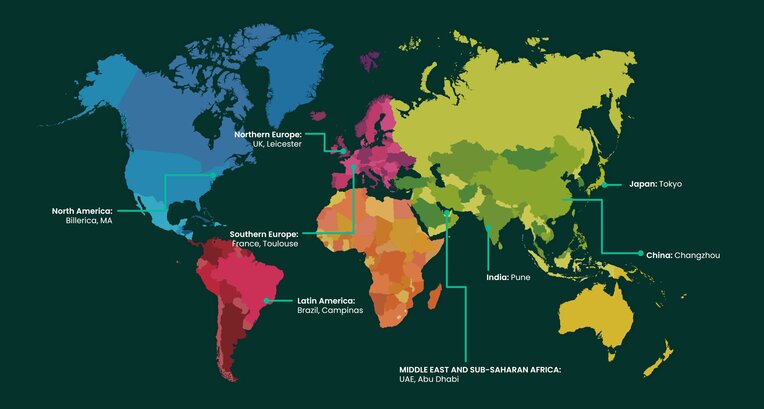 Druck Global Services Map