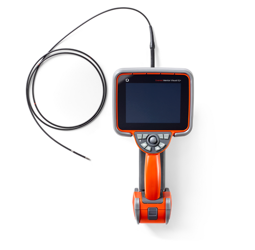 Straight up and down picture of Mentor Visual iQ+, Waygate Technogolies's newest industrial borescope.