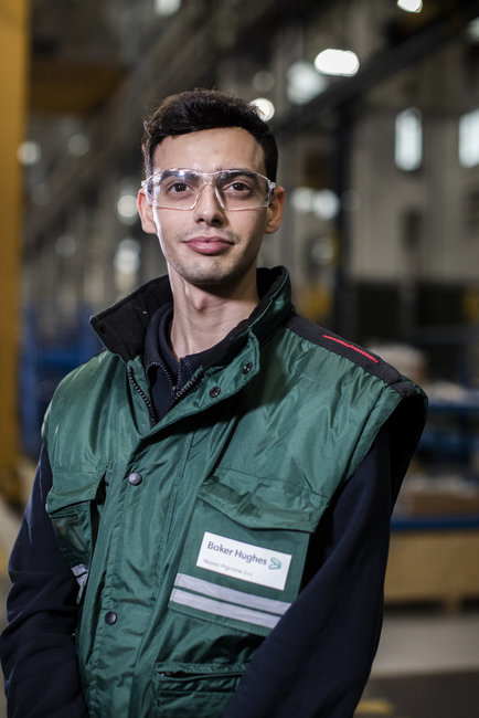 Portrait of Baker Hughes employee in TPS