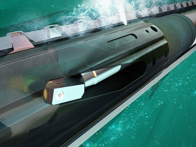 Animation still of the X-treme SJI mechanical slotting tool.