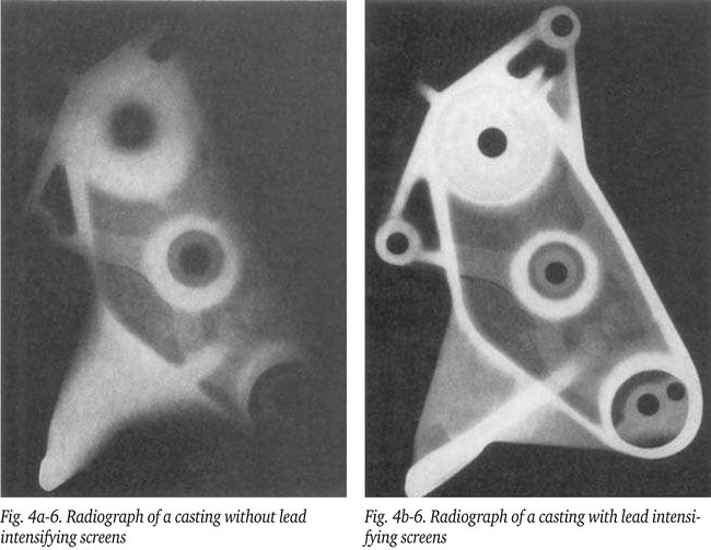 Types of material used for radiographix intensifying screens