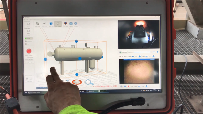 3D LOC helping a remote visual inspection with robots