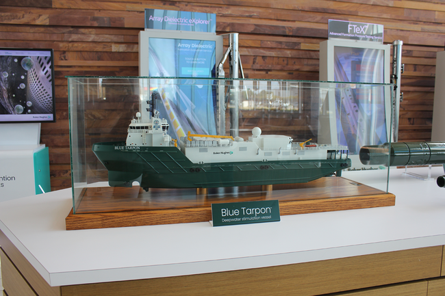 Model of the Blue Tarpon stimulation vessel.