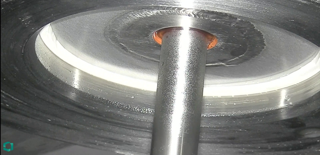 image of the inside of a brewery tank during a confined space inspection conducted by the ca-zoom hd inspection camera.