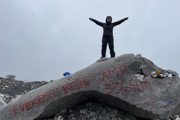 Druck’s Helene Doggett climbs Everest Base Camp raising more than £2.5k for Breast Cancer Awareness