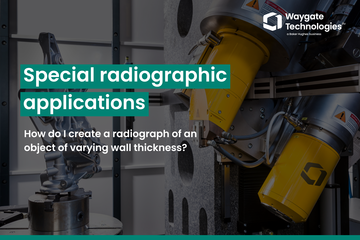 How do I create a radiograph of an object of varying wall thickness?
