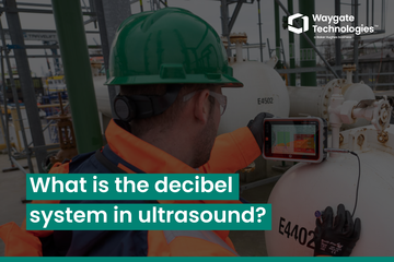 What is the decibel system in ultrasound?