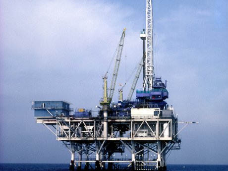 Offshore rig blue