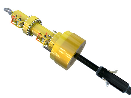 Rendering of the Terminator vessel-deployed subsea wellhead removal system