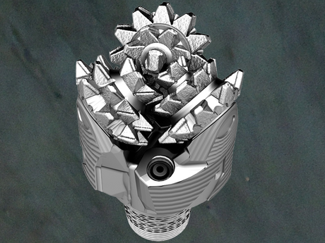 Photo of a Vanguard steel-tooth drill bit.