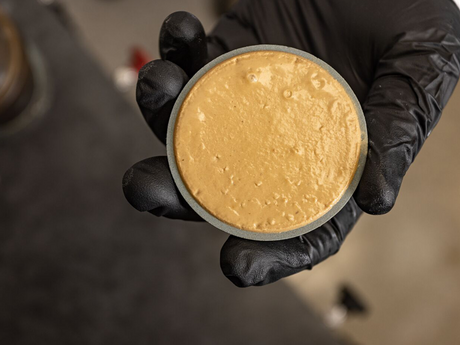Photo of filter cake.