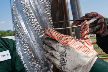 Photo of the Metal Muncher on the rig site.