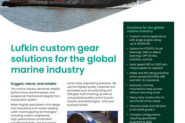 Lufkin custom gear solutions for the global marine industry