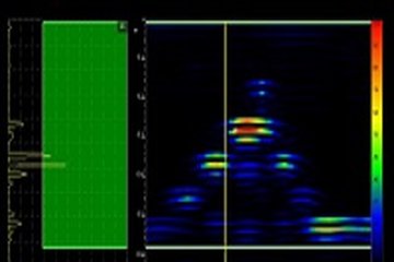 • Mentor UT Phased Array Flaw Detector - P/N 100N3883 • DM Acoustic Module (5 MHZ x 1.5 mm) - P/N DMARRAY_MOD1 • Probe Cable (3 m; Side Exit) - P/N DMCABLE_3M_RT