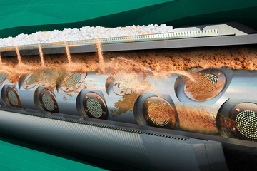 Animation still of the BEADSCREEN high-performance erosion-resistant sand control system.
