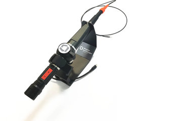 Close up image of our 2.2mm diameter usb probe that improves visual inspections of aircrafts and engine.