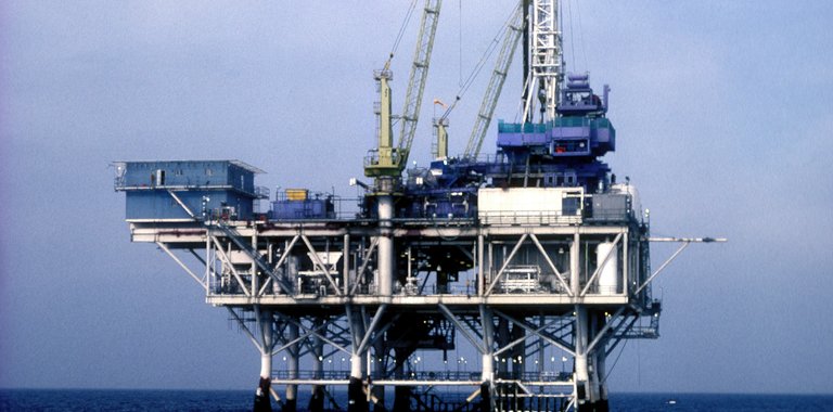 Offshore rig blue