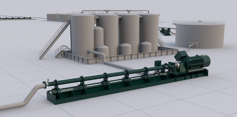 Animation still of horizontal pumping systems.
