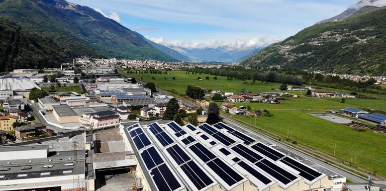 Solar panels in Italy