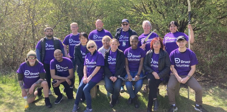 Druck volunteers get ‘stuck in’ to improve local park