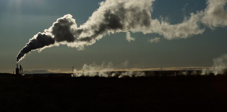 Geothermal plant photo.