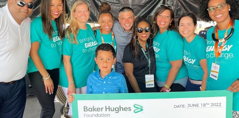 Baker Hughes Foundation check presentation 