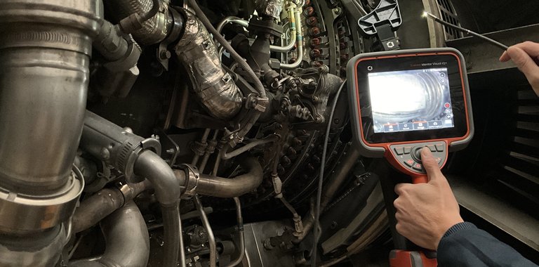 The new Mentor Visual iQ+ is a favorite for visual inspections of gas turbine engines.