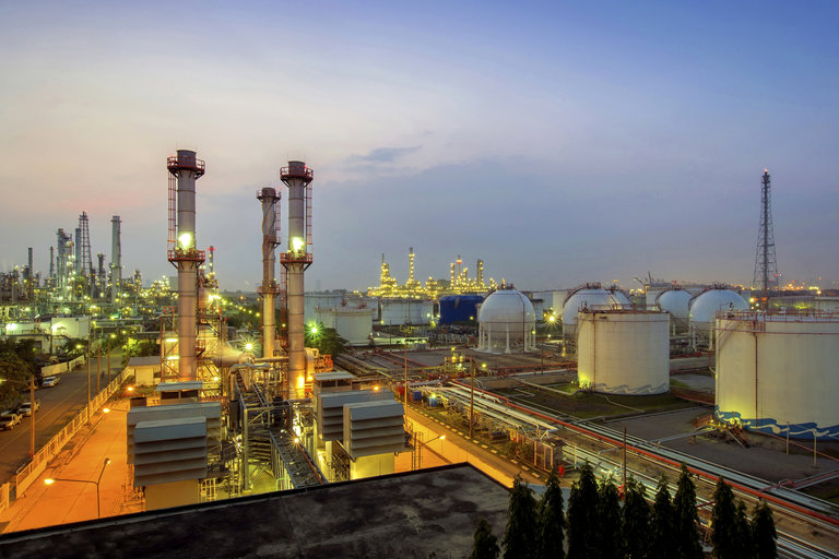 Downstream refinery petrochemical plant